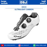 Gambar SEPATU SEPEDA ROABIKE EKOI SHOES ULTRALIGHT CARBON SEPATU SEPEDA CLEAT - WHITE, 41 dari Daily Bike Shop_NEW undefined 1 Tokopedia