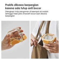 Gambar LOCK&LOCK LockNLock n Baby Food Glass Container Storage Wadah Mpasi - TRTAN CAP 260ml, 3 PCS dari Asisten belanja Tokopedia undefined 2 Tokopedia