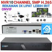 Gambar NVR XMEYE 10 Channel 5MP 4K ONVIF H. 265 H. 264 DVR Hikvision Killer dari Techno CCTV Ip Camera undefined 1 Tokopedia