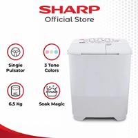 Gambar Mesin Cuci 2 Tabung SHARP EST65MW EST 65 MW 65MW 6.5 Kg Garansi Resmi dari muliagede undefined 1 Tokopedia