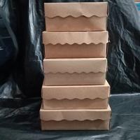 Gambar DOS kue dan kotak nasi coklat R3, R5, R6, R8, R10 - Cokelat, R10 dari N&M Packaging undefined 2 Tokopedia