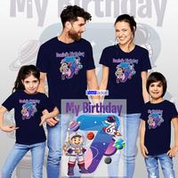 Gambar GRATIS CUSTOM NAMA/FOTO Kaos/Baju ultah astronot roket Couple Anak - XXXL dari Fasador undefined 1 Tokopedia