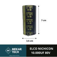 Gambar ELCO CAPACITOR 10.000UF 80V NICHICON ELKO KAPASITOR 10.000 UF 80 V dari MEKARTECH undefined 2 Tokopedia
