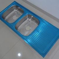 Gambar Bak Cuci Piring 2 lubang dengan sayap 115cm kitchen sink 115cm dari venf undefined 2 Tokopedia