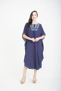 Gambar CHIC SIMPLE TRIBAL EMBROIDERY RAYON KAFTAN - WHITE dari Chic Simple Store ID undefined 1 Tokopedia