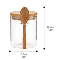 Gambar Kitchen Glass Jar Bamboo Container / tempat bumbu kaca import / toples dari Kochindo undefined 4 Tokopedia