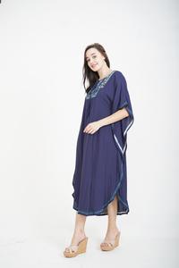 Gambar CHIC SIMPLE TRIBAL EMBROIDERY RAYON KAFTAN - WHITE dari Chic Simple Store ID undefined 3 Tokopedia