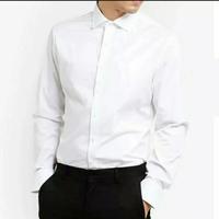 Gambar Kemeja Putih Pria Lengan panjang size S M L XL - Putih, XL dari toko jeans isya undefined 2 Tokopedia