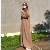 Gambar Abaya hitam polos - Abu-abu, XL dari Margamulya olshop undefined 3 Tokopedia