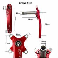 Gambar IXF Crank HT2 Crankset Hollowtech BB Plus Triple Chainring 24-32-42T - Hitam dari vesantra undefined 2 Tokopedia