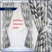 Gambar gorden minimalis gordyn motif daun gorden blackout gorden jendela - motif bunga, tinggi 250 cm dari gorden idaman jaya undefined 3 Tokopedia
