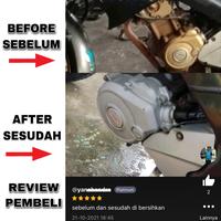 Gambar Mr. Poank COD Cairan Pembersih Mesin Motor 500ml - Engine Cleaner Ampuh & Premium Bonus Kuas & Sarung Tangan Plastik Senilai Rp 10.000 Besi Car Oli Pengkilap dari Mr Poank Original undefined 4 Tokopedia