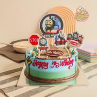 Gambar Blackforest Cake / Kue Ulang Tahun / Topper Cake Thomas / Uk 16Cm - Lilin Batang dari Oke Bakery undefined 1 Tokopedia