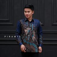 Gambar Kemeja Batik Pria Baju Atasan Cowok Remaja Lengan Panjang Motif Modern - Motif E, L dari Batik Gong undefined 3 Tokopedia
