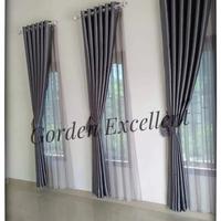 Gambar Gorden blackout Hitam L.150 × T.250-270 cm - coklat tua, L.125 x T.270cm dari Gorden Excellent undefined 2 Tokopedia