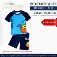 Gambar Baju Renang Anak Laki - Laki - Set 57 (Baju + Celana) - Mr.DUCK BLUE, 2XL dari DFS TUTU & KIDS SWIMWEAR undefined 2 Tokopedia