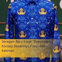 Gambar baju korpri batik seragam korpri terbaru dari Cayshine Store undefined 2 Tokopedia