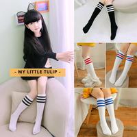 Gambar Kaos kaki Anak Perempuan Anak Laki Simple Selutut Panjang Murah Import - Hitam dari MY LITTLE TULIP undefined 1 Tokopedia