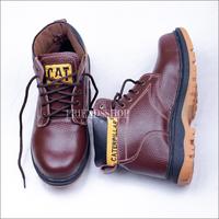 Gambar Caterpillar - Sepatu Safety Boots Pria Bahan KULIT ASLI Hitam & Coklat - Hitam, 39 dari Shiro Collection undefined 4 Tokopedia