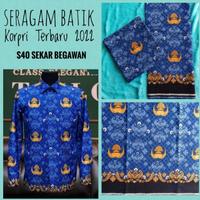 Gambar baju korpri batik seragam korpri terbaru dari Cayshine Store undefined 4 Tokopedia