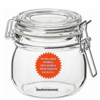 Gambar Toples Kaca Kecil 0.5 L Stoples Mini Cookies Selai Kedap Udara dari dekor homesweet undefined 1 Tokopedia