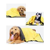 Gambar Handuk Grooming 2 lapis Kuning Abu Kucing Anjing Daya Serap Tinggi dari FEFARM_NEW undefined 4 Tokopedia