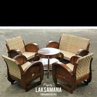 Gambar KURSI TAMU JAWA KLASIK / VINTAGE / TRADISIONAL KAYU JATI & ROTAN dari UD. Laksamana Furniture Indonesia undefined 1 Tokopedia