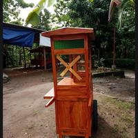 Gambar gerobak soto, gerobak coto full kaca free ongkir - 130x55x180 dari SIMO GEROBAK undefined 3 Tokopedia