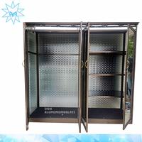 Gambar Lemari baju kaca alumunium 4 pt frame coklat 2 meter full kaca cermin dari Budionodivaalumunium undefined 3 Tokopedia