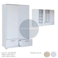 Gambar Lemari Sliding Omaha 120 Premium MDF dari Meubel Remaja BJM undefined 2 Tokopedia