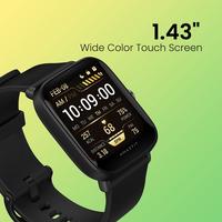 Gambar Amazfit Bip U Pro Smartwatch 1.43" Touch Screen, GPS jam tangan SpO2 - Bip 3 Pro Black dari Amazfit indonesia undefined 4 Tokopedia