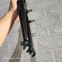 Gambar Fork Garpu Sepeda Lipat 20 Steertube Oversize Drat Rem V Brake Steel dari LilsunshineshopBikePart Kab. Jember 5 Tokopedia