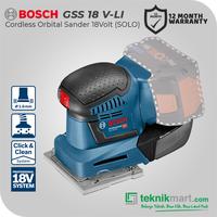 Gambar Bosch GSS 18V-LI 18Volt Cordless Orbital Sander / Mesin Amplas Baterai - UNIT ONLY dari Teknikmart undefined 1 Tokopedia