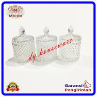 Gambar Toples Kristal Toples Kaca Susun 3 Miojie dari DY Houseware Kota Palembang 1 Tokopedia