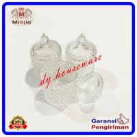 Gambar Toples Kristal Toples Kaca Susun 3 Miojie dari DY Houseware Kota Palembang 4 Tokopedia