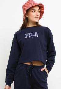 Gambar Fila Sweatshirt Oversize Crop Top Wanita Riela - Navy - M dari FILA Official Store undefined 1 Tokopedia