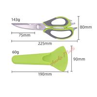 Gambar Gunting Dapur Serbaguna Magnet MultiFungsi Ikan Ayam sayur HIJAU dari aneka multi undefined 4 Tokopedia
