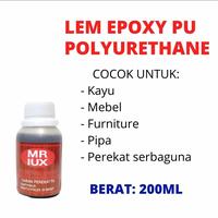 Gambar Lem Epoxy PU Polyurethane MR LUX Kemasan 250 Gram per Botol dari Toko Ika Kimia Sari undefined 1 Tokopedia