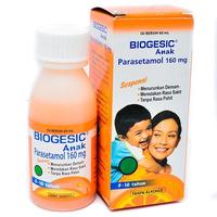 Gambar BIOGESIC ANAK SIRUP 60 ML / PARACETAMOL / OBAT DEMAM / OBAT PANAS dari Apotek Bersama Pekanbaru undefined 1 Tokopedia