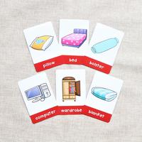 Gambar Flashcard Bahasa Inggris Tema Benda Di Rumah Isi 44 Kartu Wipe Clean dari Humba English undefined 3 Tokopedia