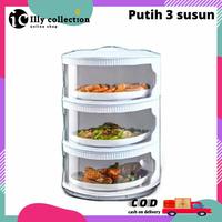 Gambar tudung saji 5 4 3 susun food cover layer rak tempat menyimpan makan - Hijau dari lapak muda17 undefined 5 Tokopedia