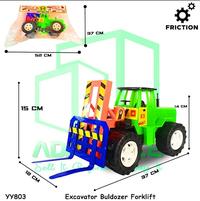Gambar PROMO YY803 Buldozer Bulldozer Forklift Excavator Eskavator Eska - Merah dari suryaantoni undefined 2 Tokopedia