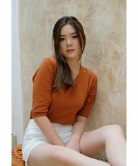 Gambar Pakaian Wanita Fashion Youra Knit Tops - PUMPKIN dari almakris toko kecantikan undefined 1 Tokopedia