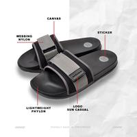 Gambar Sun Casual - Genta Black / Grey | Slippers Slide | Sandal Pria - 39 dari Sun Casual Official undefined 4 Tokopedia