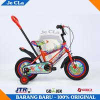 Gambar Sepeda Anak Laki BMX 12 Inch MONCHICHI Ban Pompa Dorongan 2-4 Tahun - Biru dari Je CLa undefined 2 Tokopedia