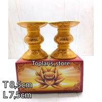 Gambar Tempat Lilin Teratai Kuning Keramik TP dari Toko Hio Puidi undefined 1 Tokopedia