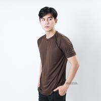 Gambar Baju gym polos cokelat / kaos gym polos / running dari Polosans24 undefined 4 Tokopedia
