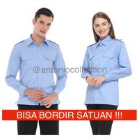 Gambar Baju PNS Biru Muda Langit Lengan Panjang , Baju PDH Biru Muda Langit , Baju ASN Biru Muda Langit , Kemeja Lapangan PDL Biru Muda Langit , Seragam Safari , Seragam Kantor - XXXL dari Antonio Collection undefined 1 Tokopedia
