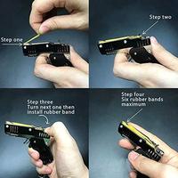 Gambar Mainan Anak Pistol Karet Gelang Lipat Besi Rubber Band Gun Dart Target dari wiradio undefined 3 Tokopedia