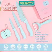 Gambar PISAU SET DIAMOND 5 pcs Beautiful Pink or Great Turqoise GHX65 dari Gohappy Store undefined 3 Tokopedia